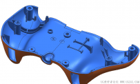 分享一套游戏手柄外壳注塑模具