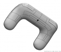 分享一个SolidWorks绘制的游戏手柄 带参