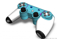 分享一个SolidWorks绘制的游戏手柄