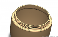 分享一个SolidWorks绘制的化妆品瓶子