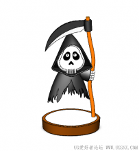 分享一个SolidWorks制作的镰刀与颅骨的造型