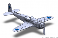 分享一个SolidWorks绘制的木质飞机