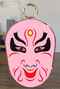 京剧脸谱吊坠