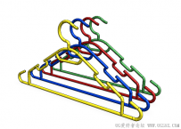 分享一个SolidWorks绘制的衣架