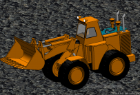 分享SolidWorks绘制的玩具轮式装载机