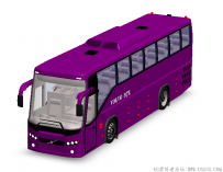 分享一辆SolidWorks绘制的沃尔沃b7r客车