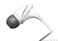 分享一个SolidWorks绘制的入耳式耳机模型