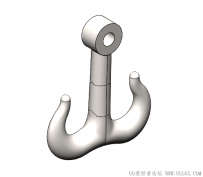 分享一个SolidWorks画的船锚-曲面学习案例