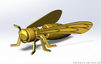 分享一个SolidWorks绘制的黄蜂模型
