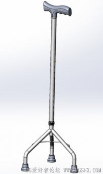 分享一个SolidWorks绘制的多脚手杖拐杖