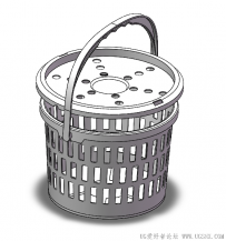 分享一个SolidWorks绘制的小型塑料果篮