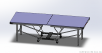 分享一张SolidWorks绘制的乒乓球桌