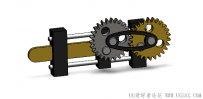分享一个SolidWorks带有圆柱齿轮传动的往复运动