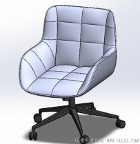分享一个软包靠背椅模型