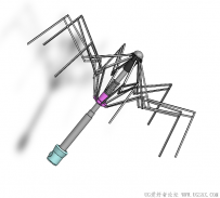 分享一个SolidWorks制作的折叠伞骨架