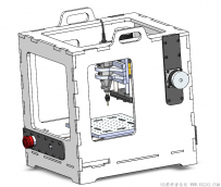 分享一个SolidWorks制作的DIY桌面CNC机床