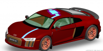 分享一辆SolidWorks绘制的奥迪R8超跑