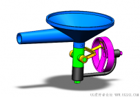 分享一个SolidWorks制作的肥料撒布机构