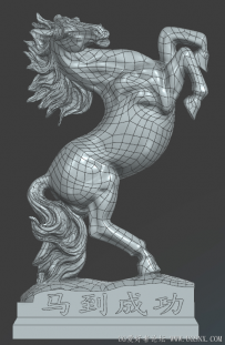 分享一个策马奔腾的图