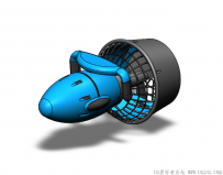 分享一个SolidWorks绘制的水下推进器