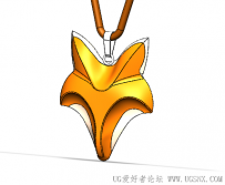 分享一个SolidWorks绘制的狐狸项链