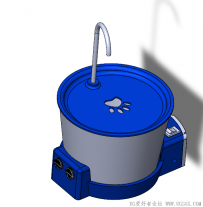 分享一个SolidWorks制作的自动猫用水泉