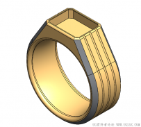 分享SolidWorks绘制的宝石戒指