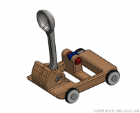 分享一个SolidWorks绘制的玩具投石机