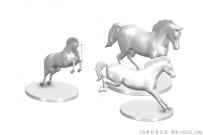 分享三匹马模型 STP格式