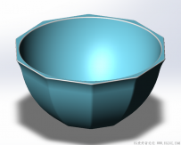 分享一个SolidWorks绘制的沙拉碗