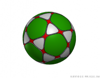 分享一个SolidWorks绘制的足球