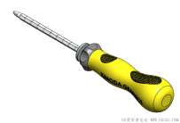分享一把SolidWorks绘制的螺丝刀模型