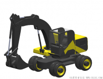 分享一个SolidWorks绘制的玩具挖掘机