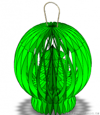 分享一个SolidWorks制作的圣诞树纸灯笼