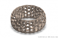 分享一个SolidWorks绘制的镂空圆环