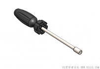 分享一个SolidWorks绘制的磁吸可装配螺丝刀柄