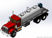 分享一个SolidWorks绘制的泡沫油罐车