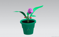 一盆花模型