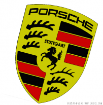 分享一个保时捷车标模型 自己想贴哪贴哪