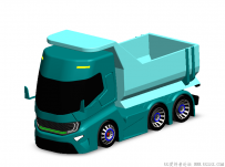 分享一个SolidWorks绘制的概念卡车