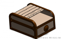 分享一个SolidWorks制作的卷盖式盒子