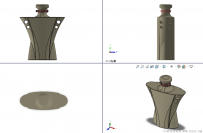分享一个SolidWorks绘制的葡萄酒瓶 带建模步骤