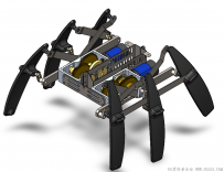 分享一个SolidWorks设计的机械爬虫