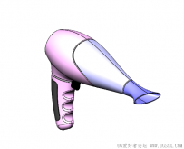 分享一个SolidWorks绘制的吹风机