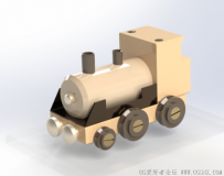 分享一个SolidWorks木质玩具火车模型