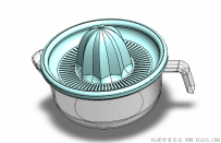 分享一个SolidWorks绘制的水果榨汁机