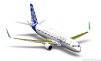 分享一架SolidWorks绘制的空客A320neo飞机