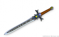 分享一把SolidWorks绘制的魔法剑