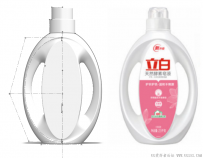 分享一个SolidWorks绘制的立白洗衣液瓶子
