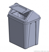 分享SolidWorks绘制的垃圾桶